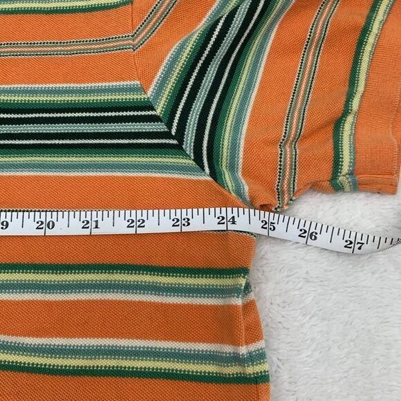 Polo by Ralph Lauren Mens XL Shirt Small Pony Cotton Short Sleeve Striped Rugby - Picture 11 of 15